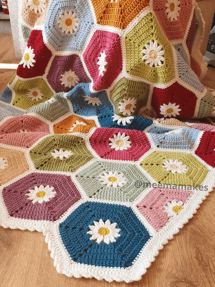 Hexadaisy Blanket Pattern product image (1)