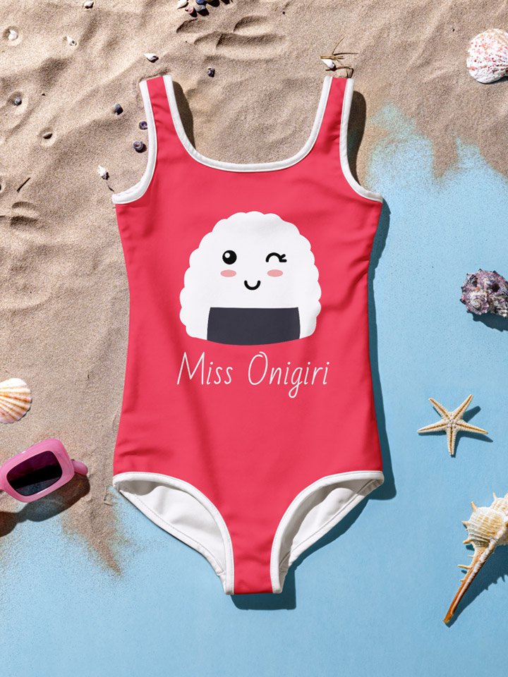 Miss Onigiri Sushi Kids Swimsuit product image (5)