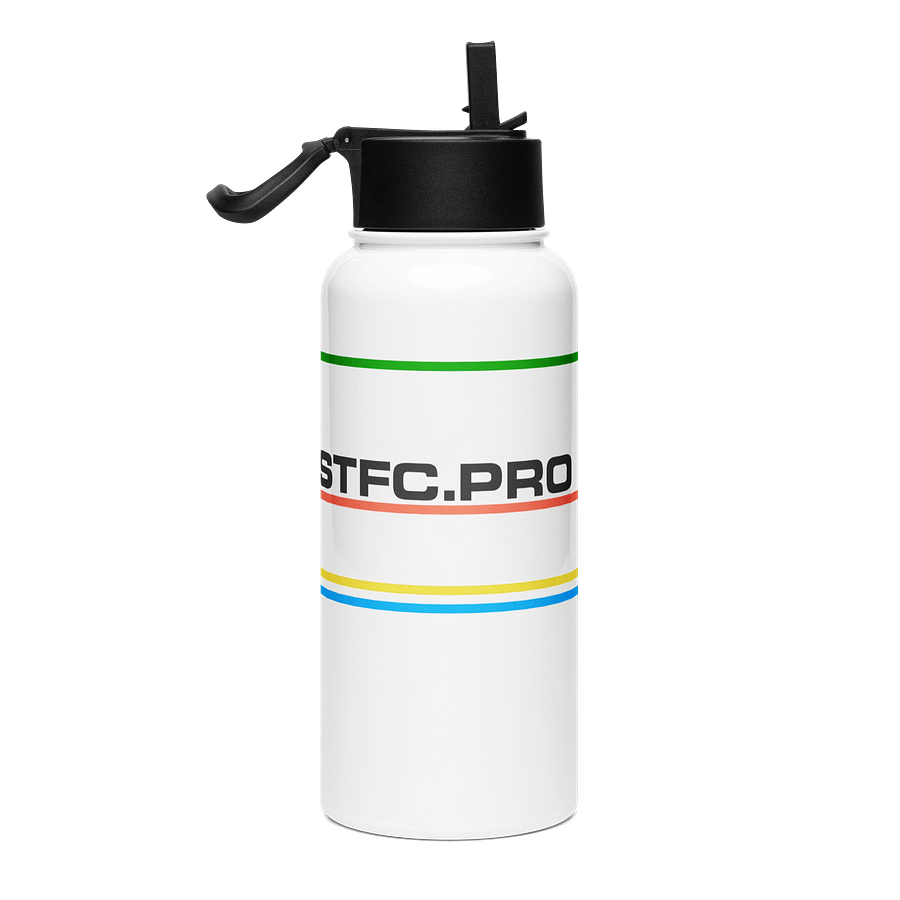 80s inspired STFC.PRO graph lines Water Bottle product image (4)