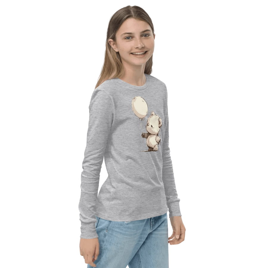 Ballooney Bear Youth Long Sleeve Tee product image (23)