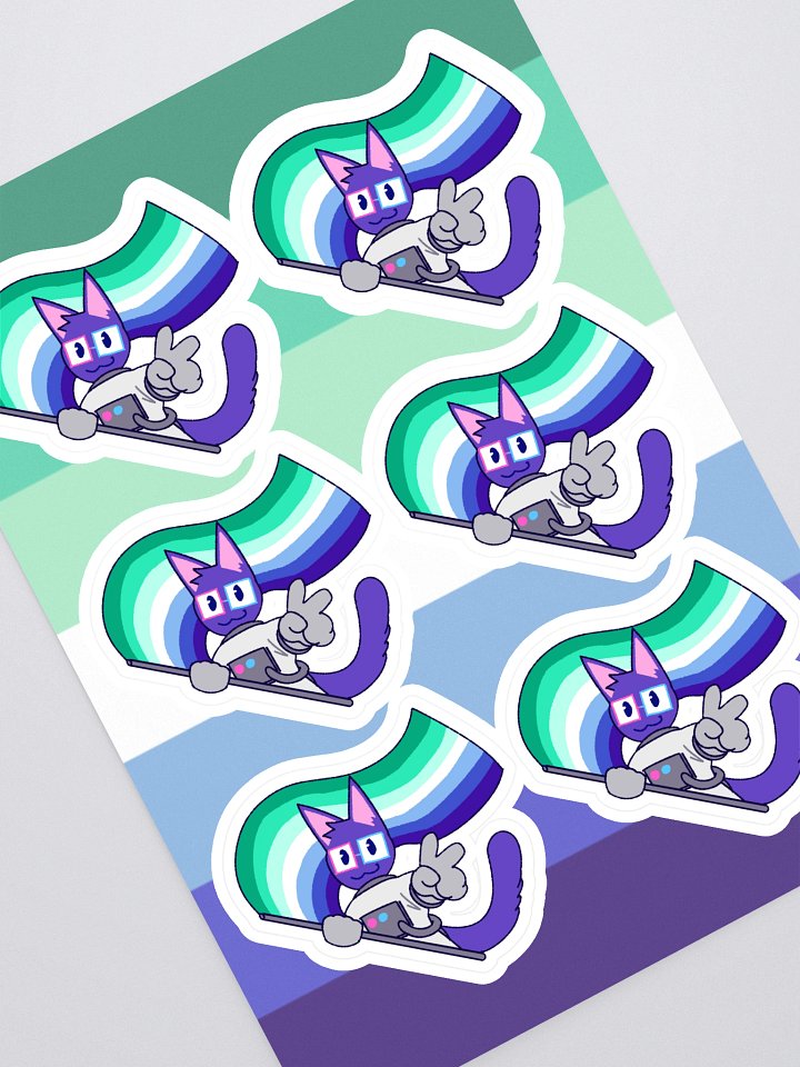 gay pride kaykay sticker sheet product image (1)