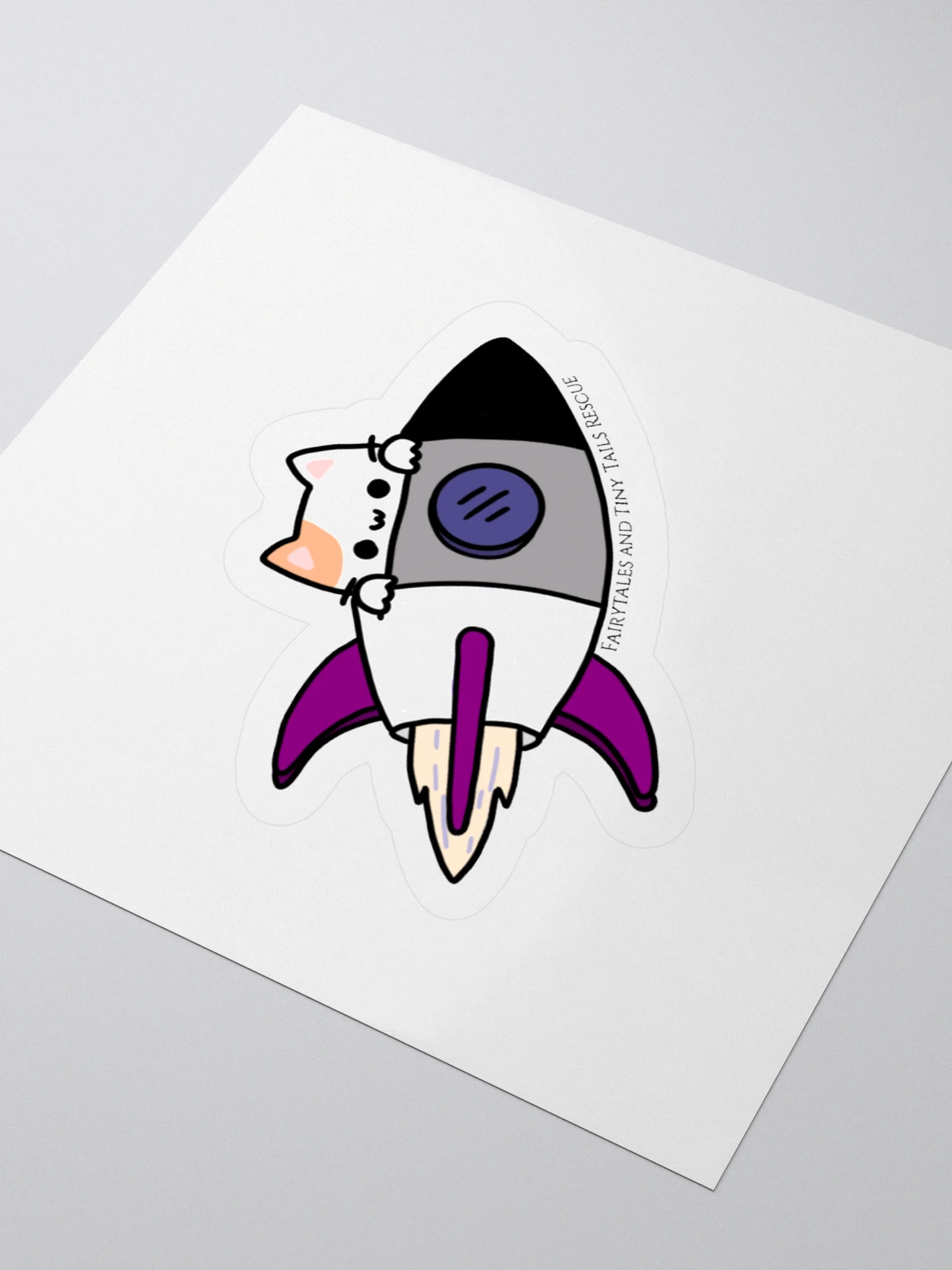 Asexual Pride Rocket Cat product image (8)