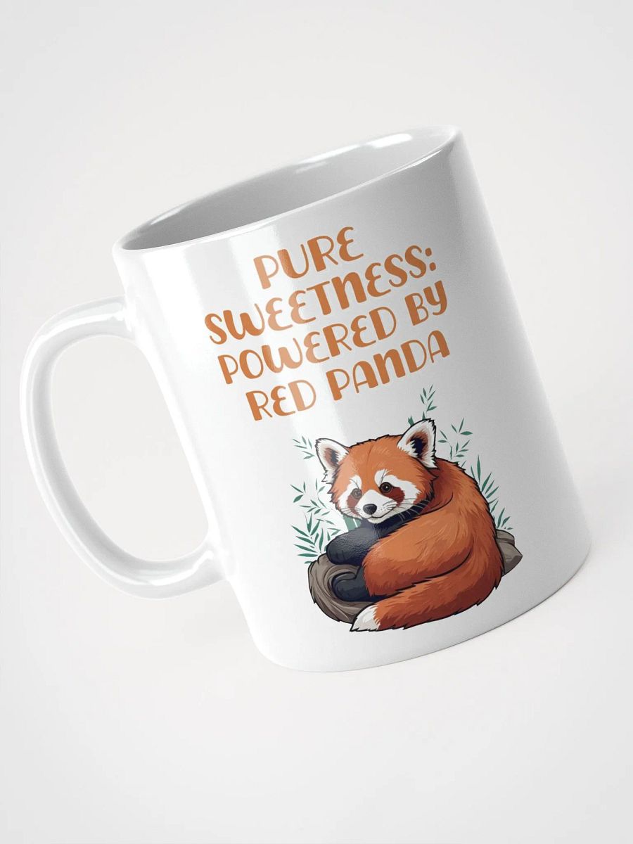 Pure Sweetness: Powered By Red Panda - Cute Animal Design White Mug product image (9)