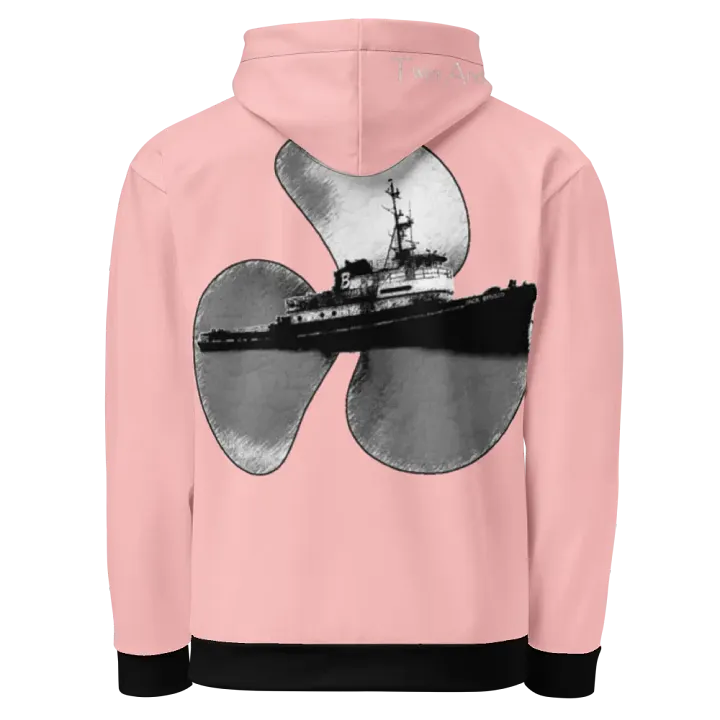 Pink Three blade prop & Jack tug Hoodie product image (1)