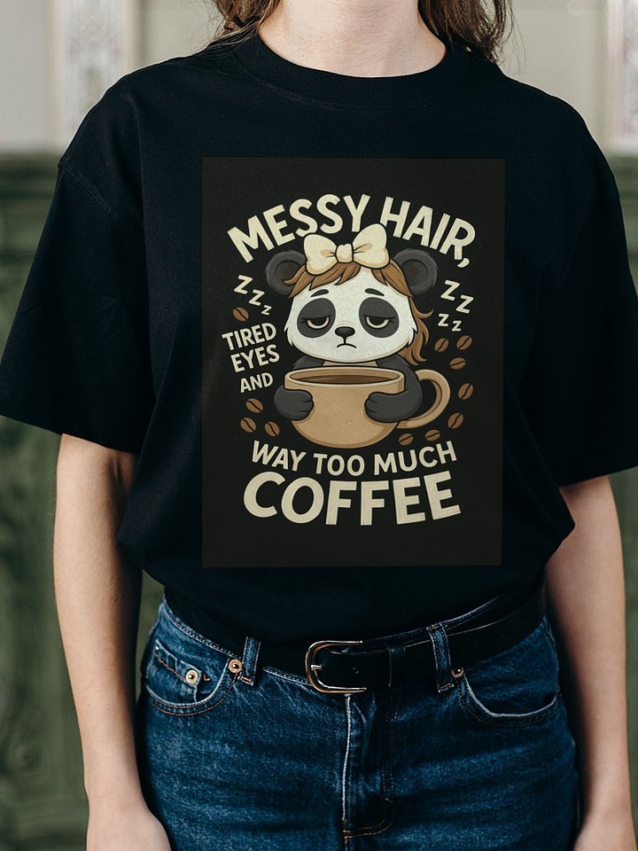 Panda Coffee Lover T-Shirt product image (2)