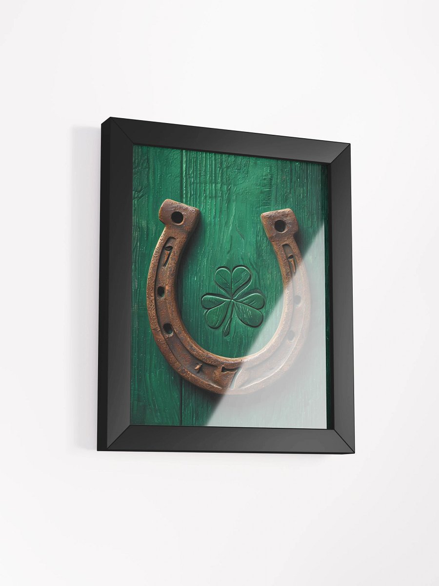Lucky Clover Rustic Horseshoe Poster product image (3)