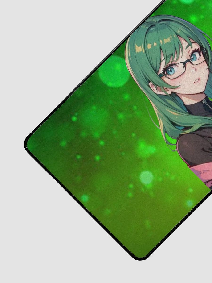 (Green WAIFU) K Desk Mat 15.5" x 31.5" product image (3)
