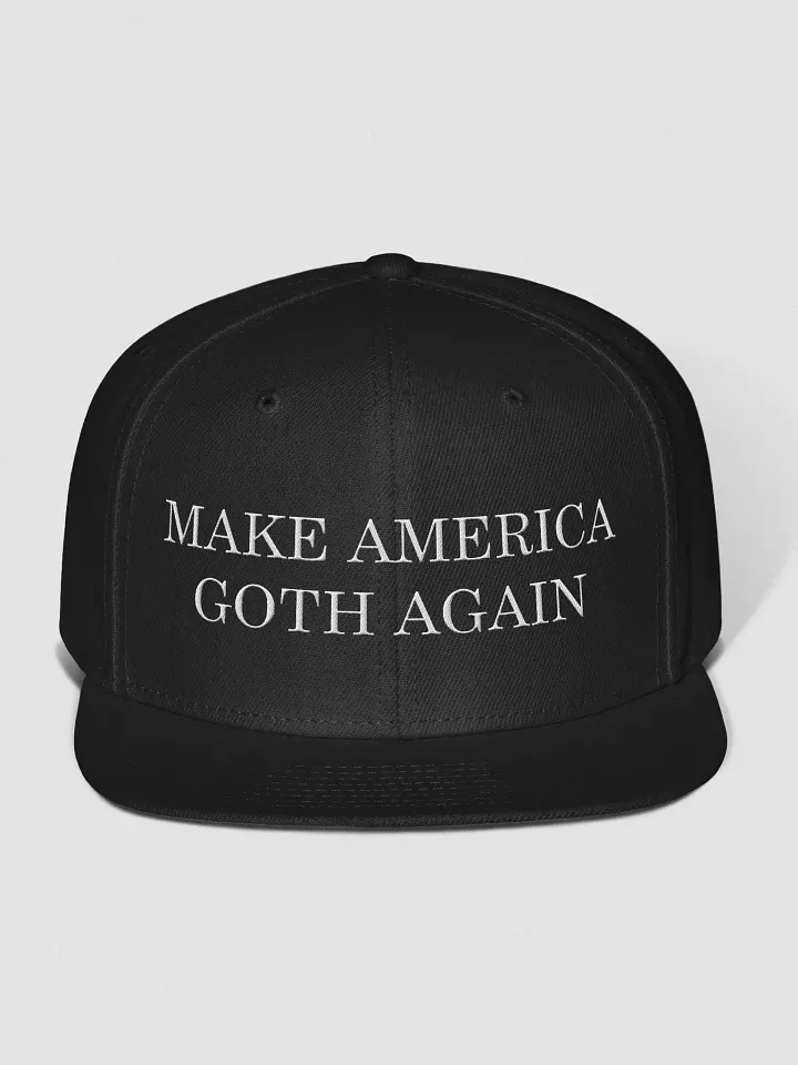 Make America Goth Again Embroidered Snapback - White product image (1)