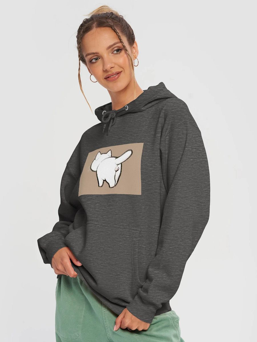 Cute White Cat Balls Tail Hoodie product image (17)