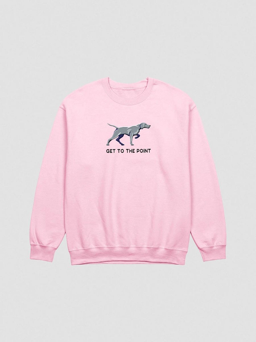 Get to the Point Sweatshirt (Embroidered) of a Weimaraner product image (4)