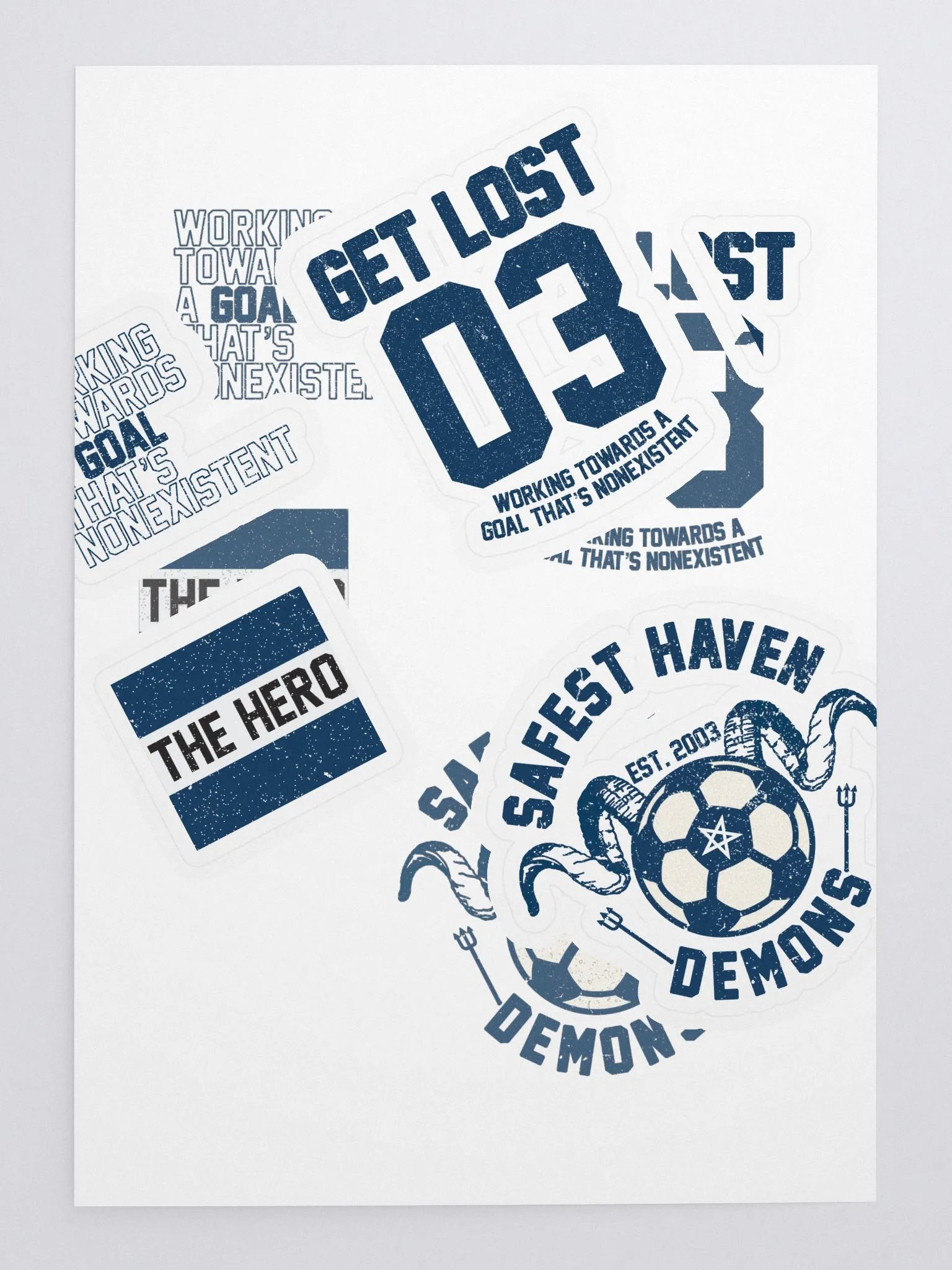 safest haven demons die cut transparent stickers product image (3)