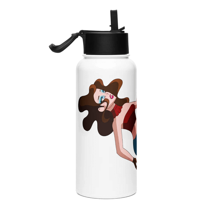 Stainless Steel Water Bottle with a Straw Lid product image (2)