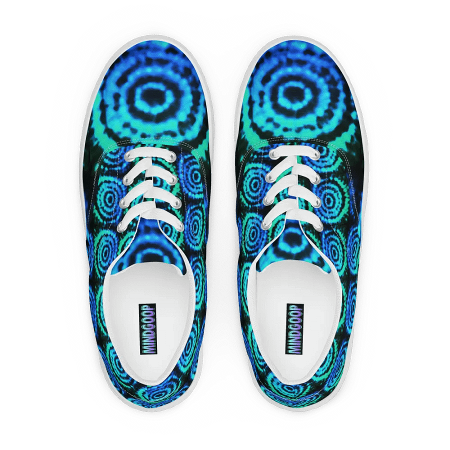 Blue moon splash lace up canvas shoes (mens) product image (4)