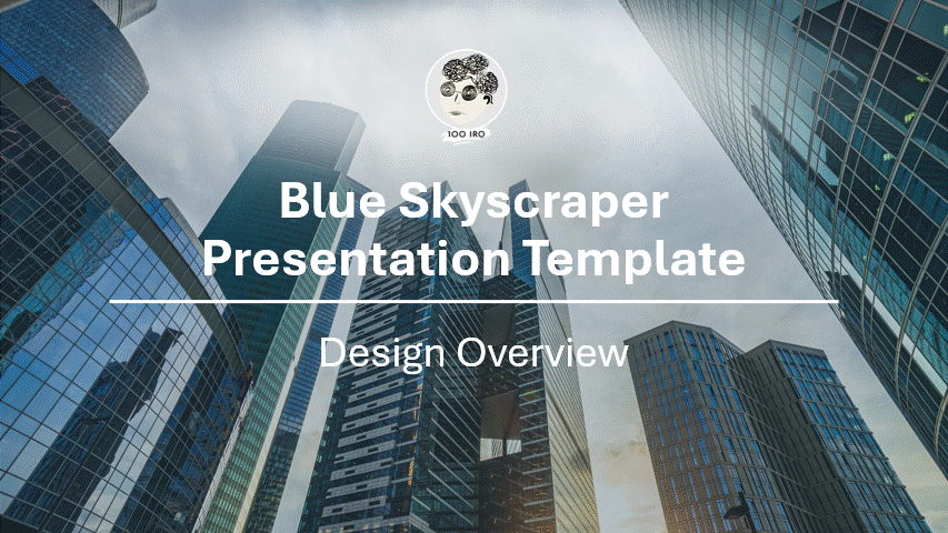 100 IRO Corporate Presentation Template – Blue Skyscraper Design product image (3)