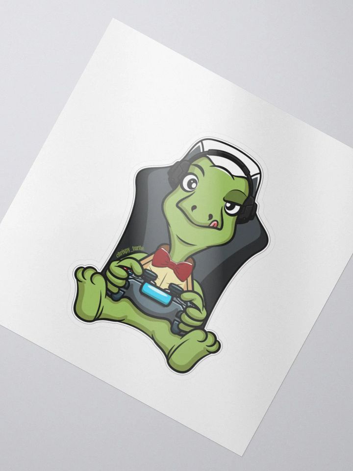 Large single Gaming Turtle sticker product image (2)