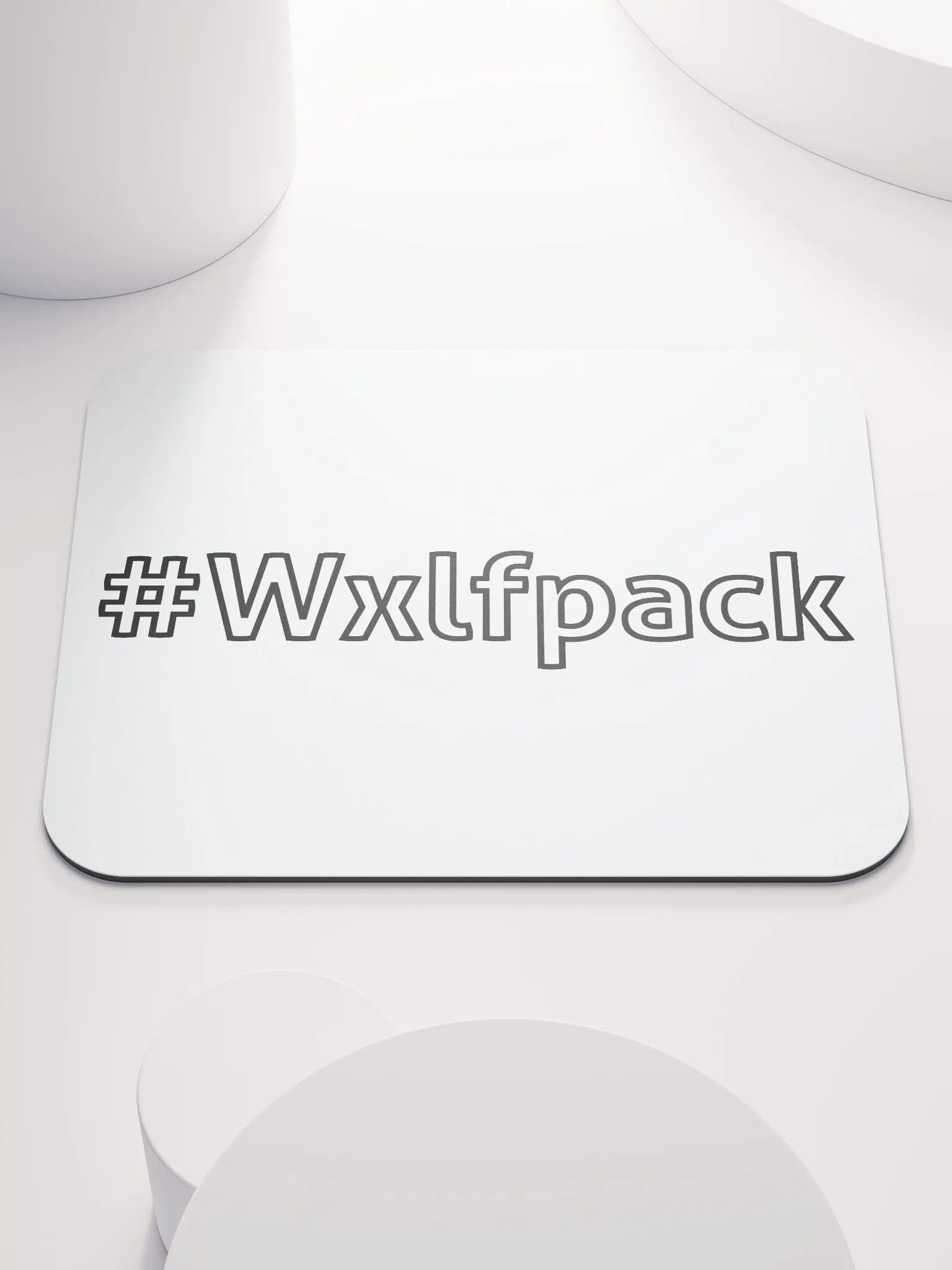 Wxlfpack Mouse Pad-White product image (1)