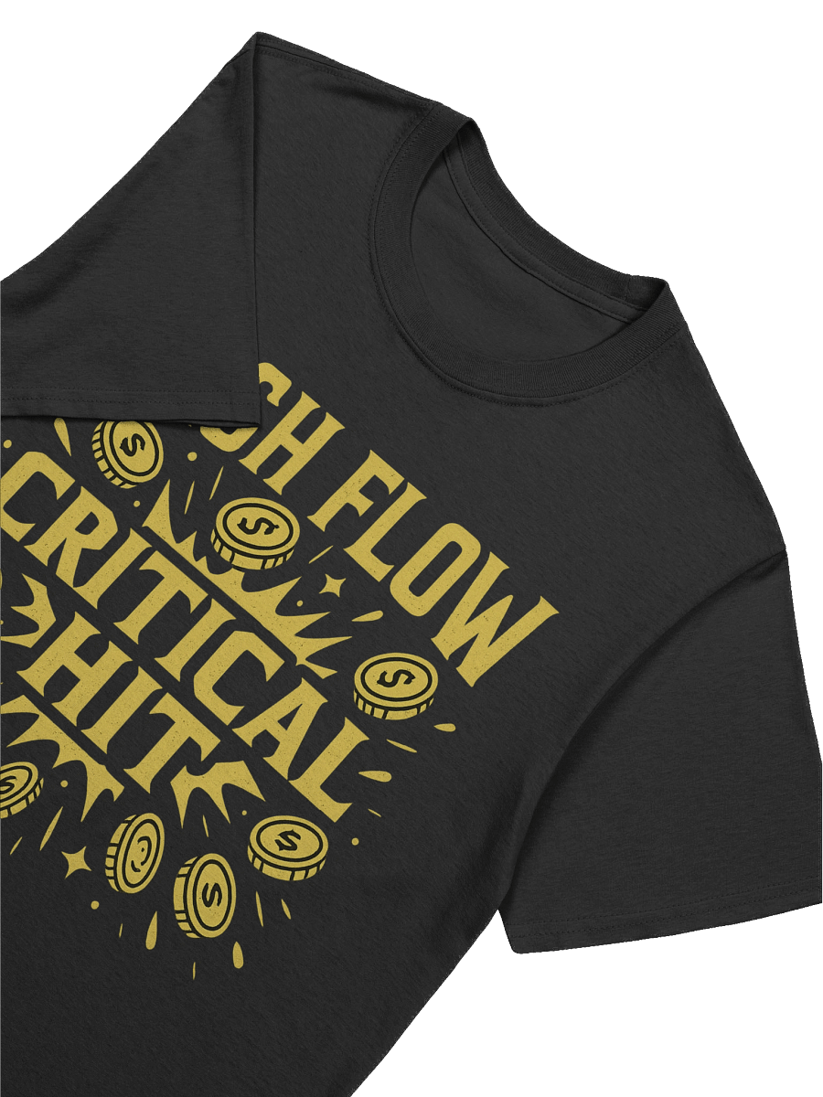 Cash Flow Critical Hit – Funny RPG Gamer Hustle T-Shirt product image (7)