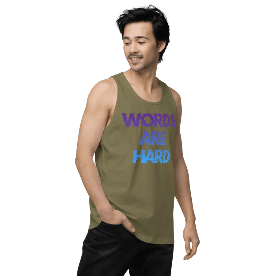 Words Are Hard Tank Top product image (3)