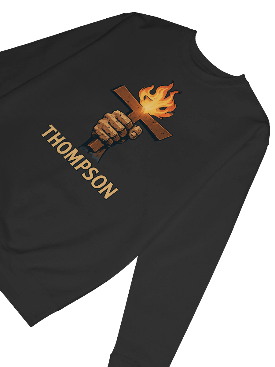 Flame Cross Premium Sweatshirt Thompson Hodočasnik product image (6)