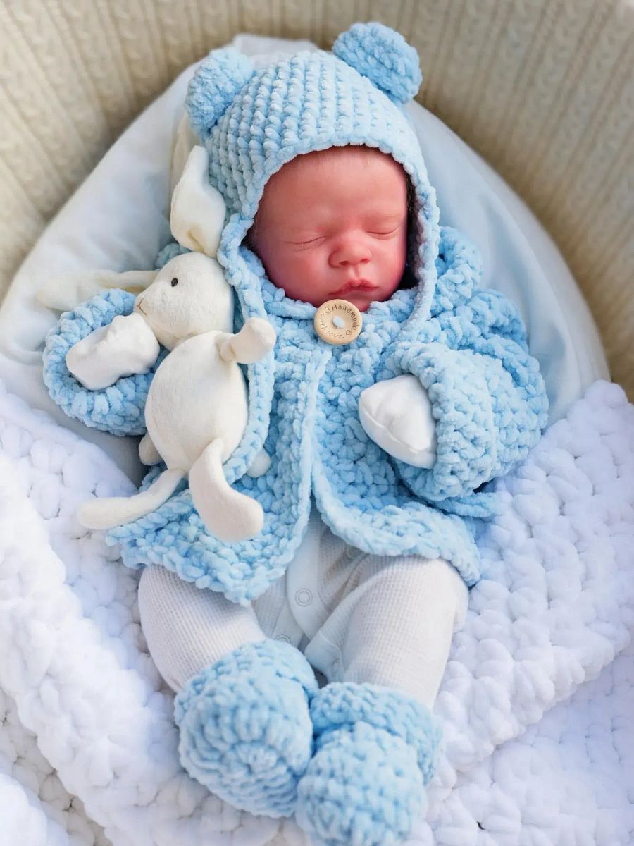 Crochet Pattern: Easy Baby Hoodie (with Bear Ears) product image (9)