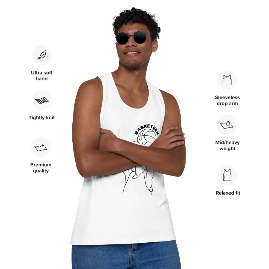 'Basketeer' Midweight Cotton Tank Top product image (6)