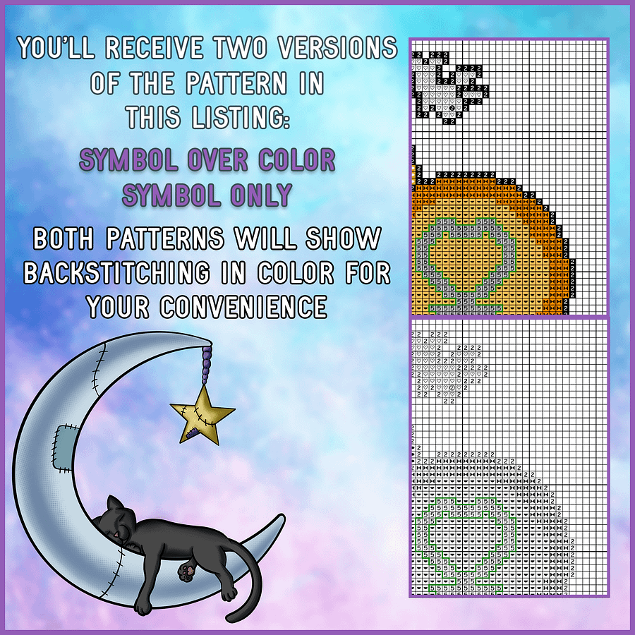 Luna and Apollo - Cross Stitch Pattern product image (4)