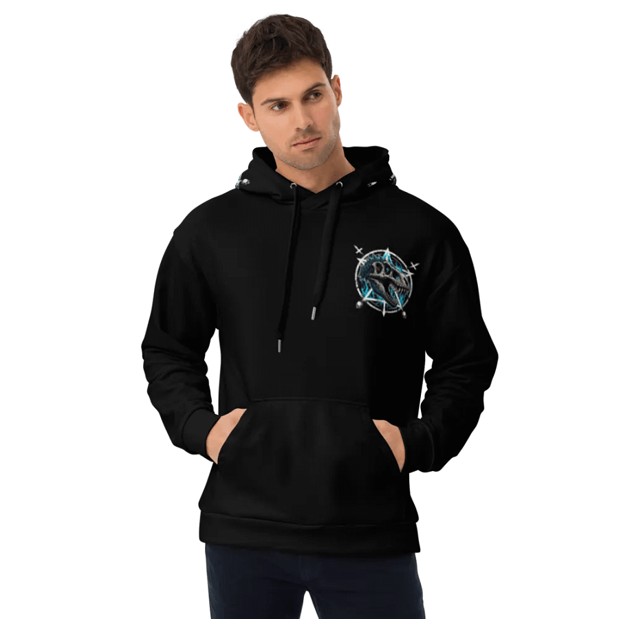 Rock Blue flame all over print hoodie product image (12)