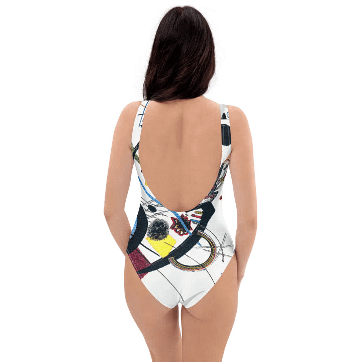 Abstract Lithographic Pattern Design one piece Swimsuit - V2 product image (1)