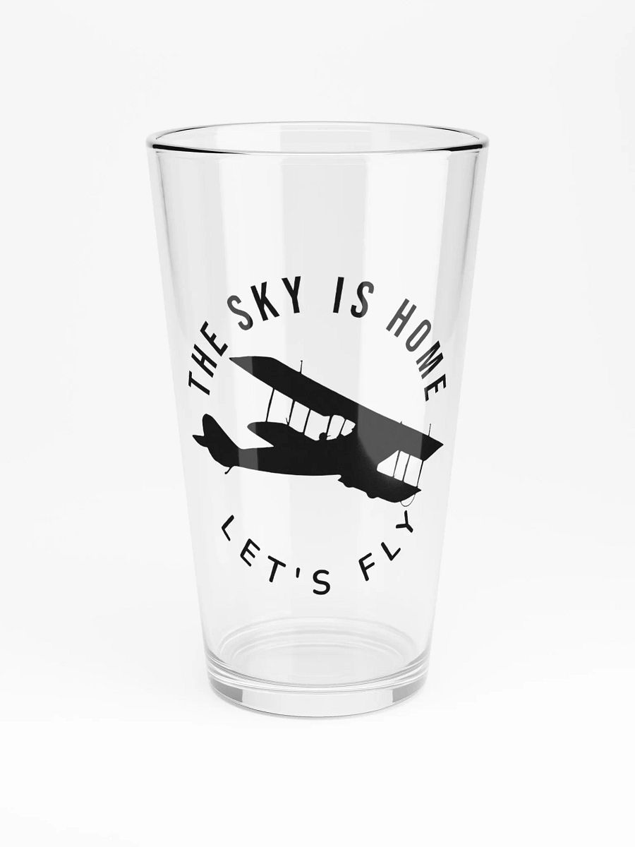 The Sky is Home - Let's Fly - Pint Glass product image (3)