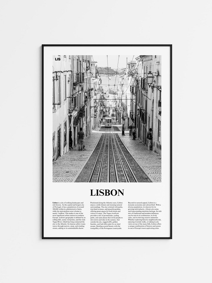Lisbon 01 Newspaper Poster product image (1)