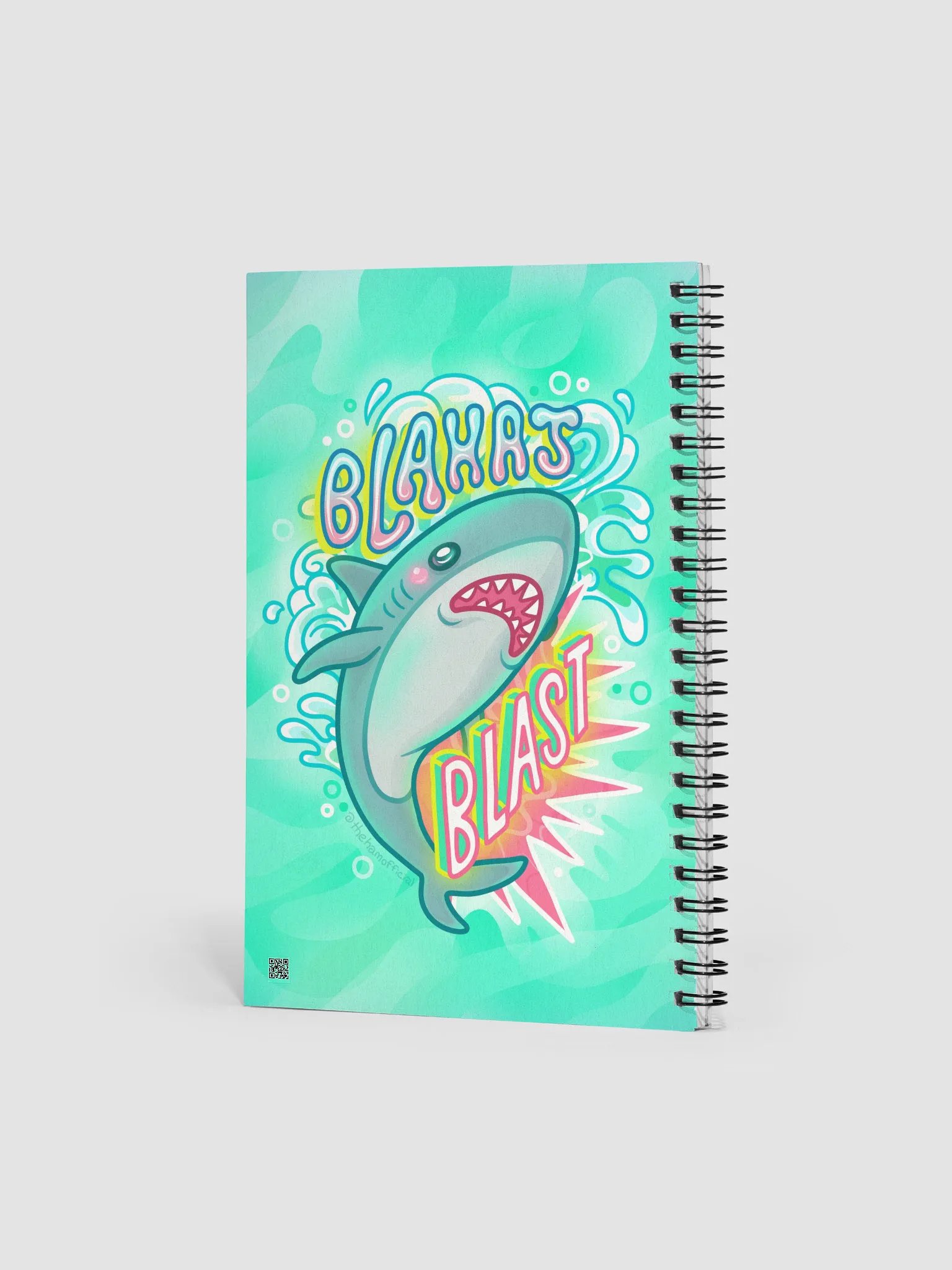 Blahaj Blast Spiral Notebook product image (2)