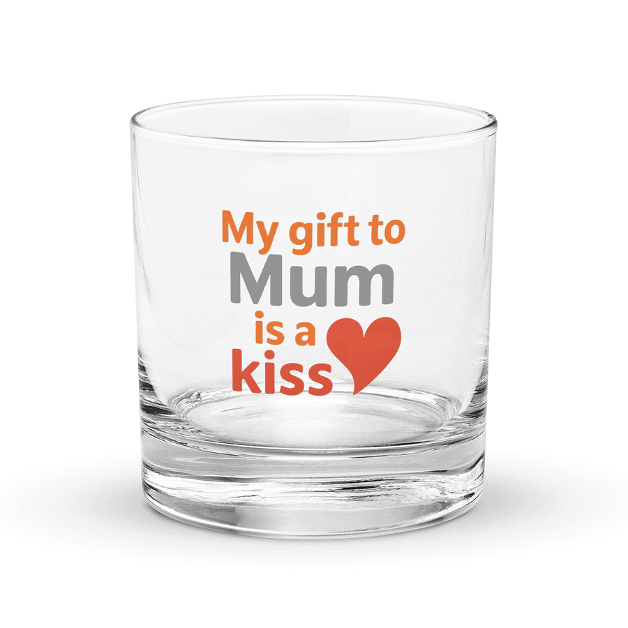 Mum's Kiss Rocks Glass product image (1)