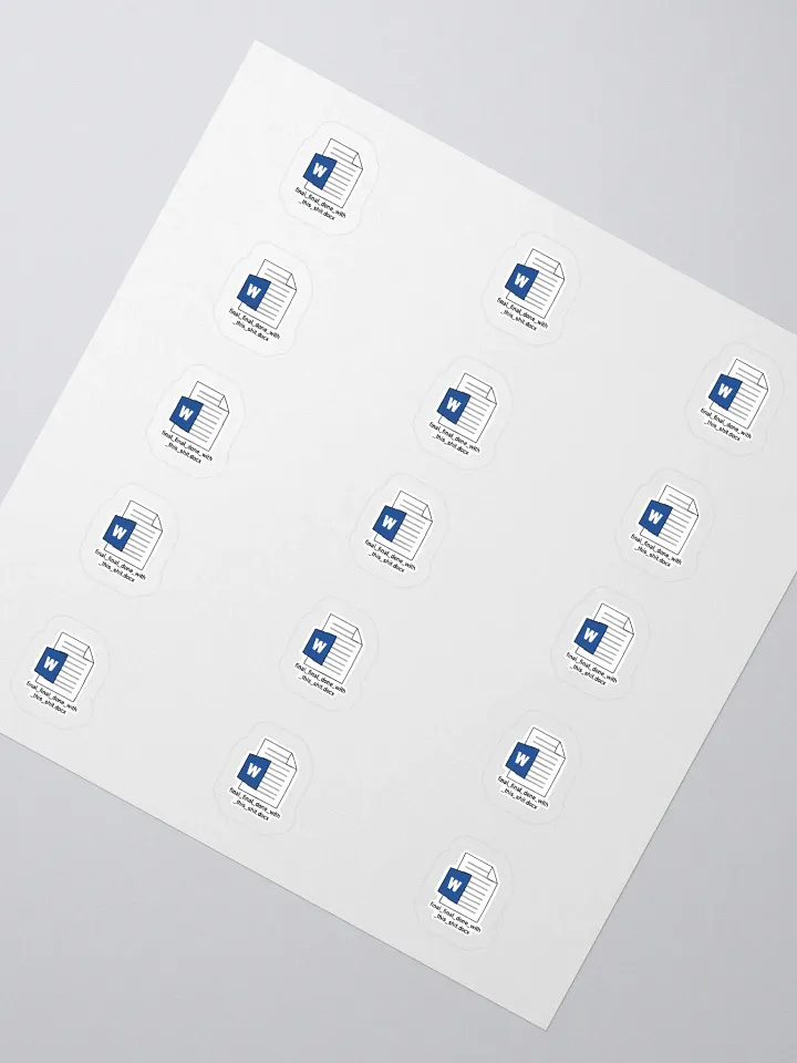 Final Name Sticker (SMALL Sheet) product image (2)