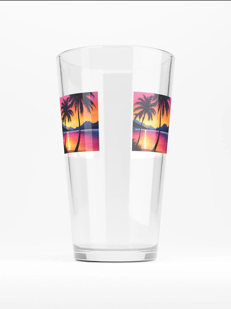 Palm Tree Beer Glass product image (1)