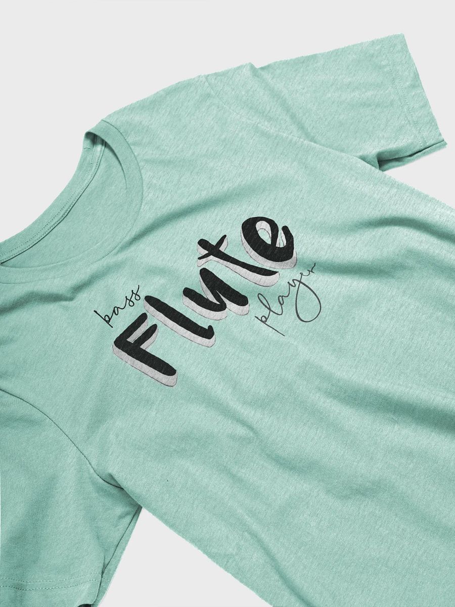 3D Bass Flute Player Typography Tee - Unisex product image (3)