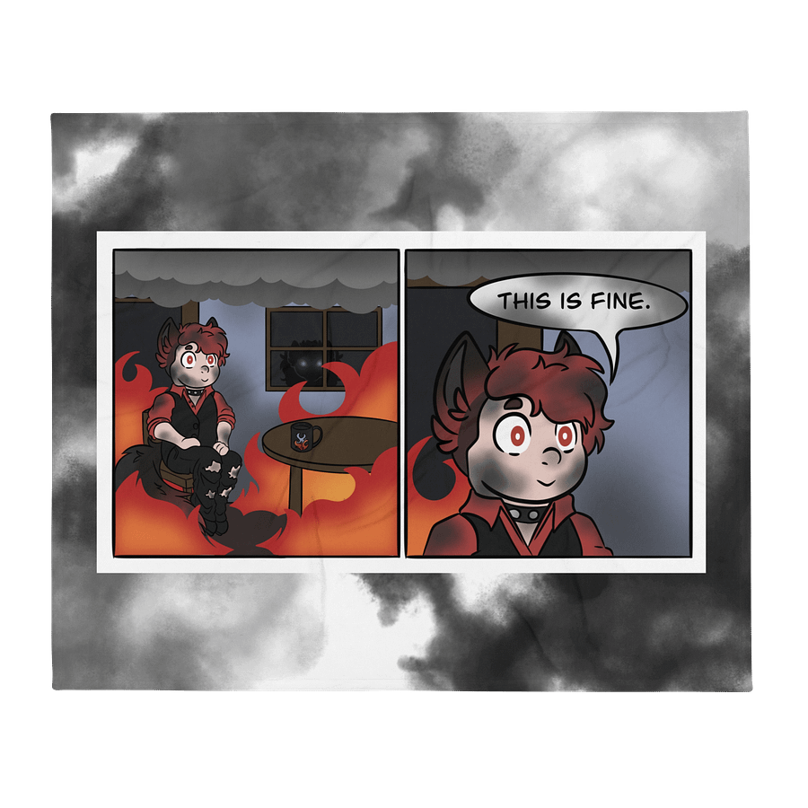 Throw Blanket - This Is Fine Meme product image (1)