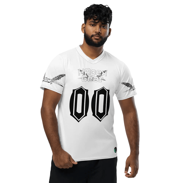 Capital NEFFEX - White - Recycled Unisex Sports Jersey - White HApex Gear Black Logo product image (1)