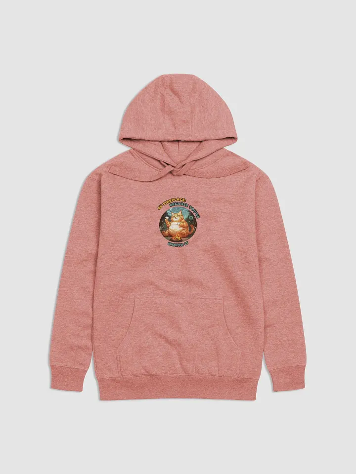 Cozy Cat - 4K Fireplace: Because You're Worth It | Hoodie product image (1)