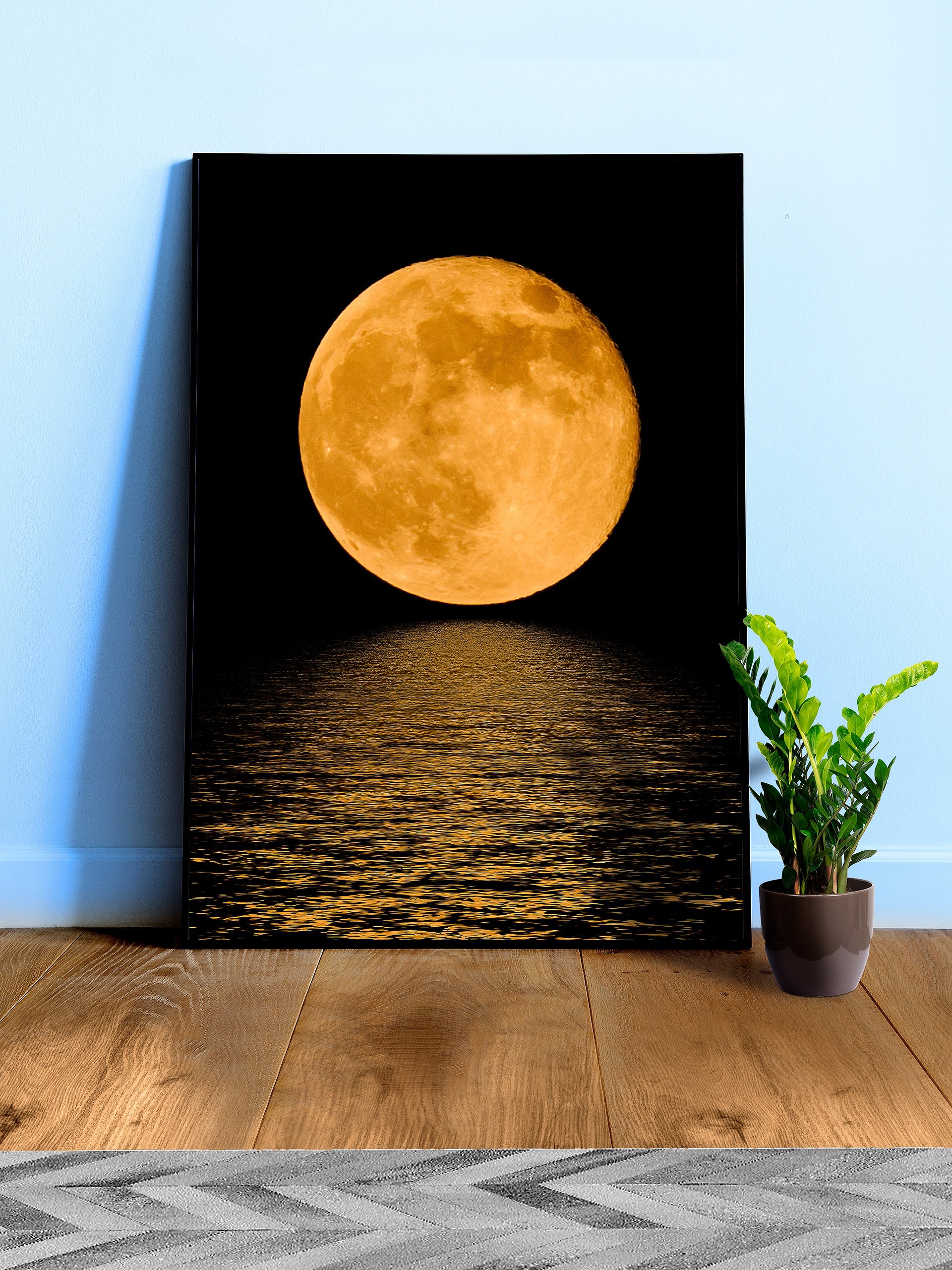 Full Moon (Hi-Res poster) — space poster, Moon poster, space art, Moon photo, photo poster product image (3)