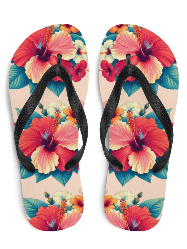Hibiscus Flower Flip Flops product image (1)