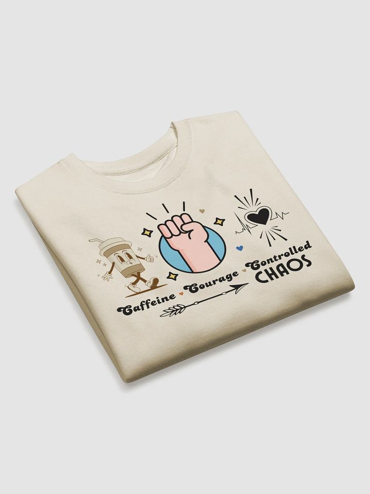 Caffeine, Courage, & Controlled Chaos Parkinson Heritage Sweatshirt product image (1)