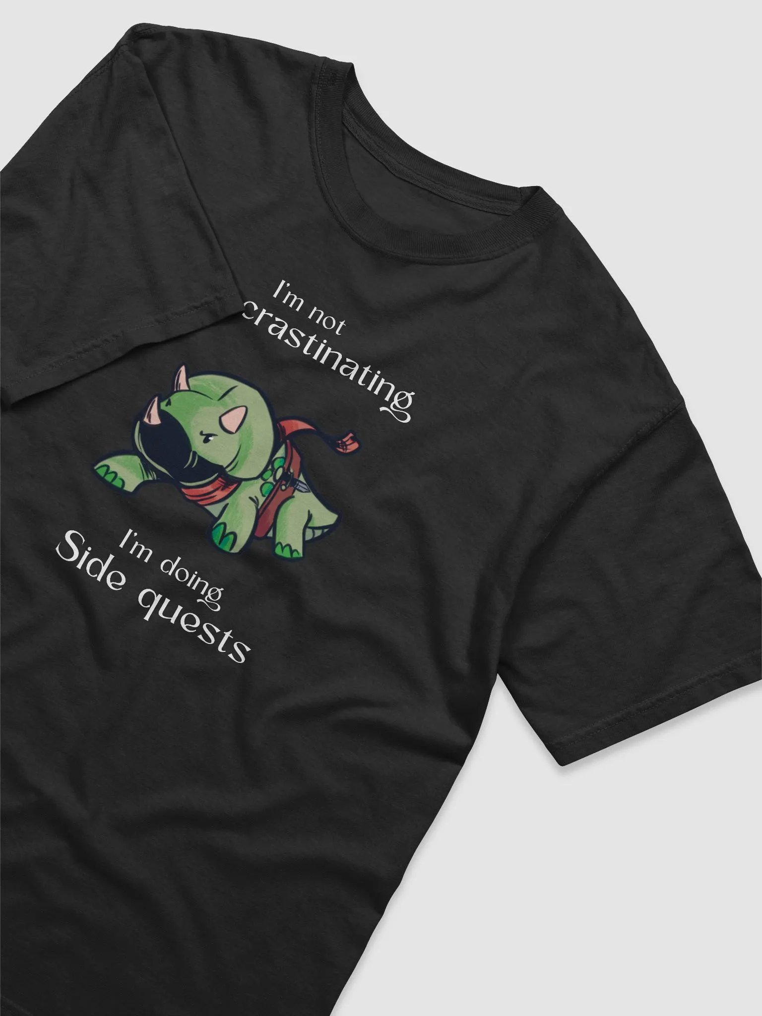 Dinosaur Thief in DND 'Side Quests' T-Shirt - Fantasy RPG Apparel product image (3)
