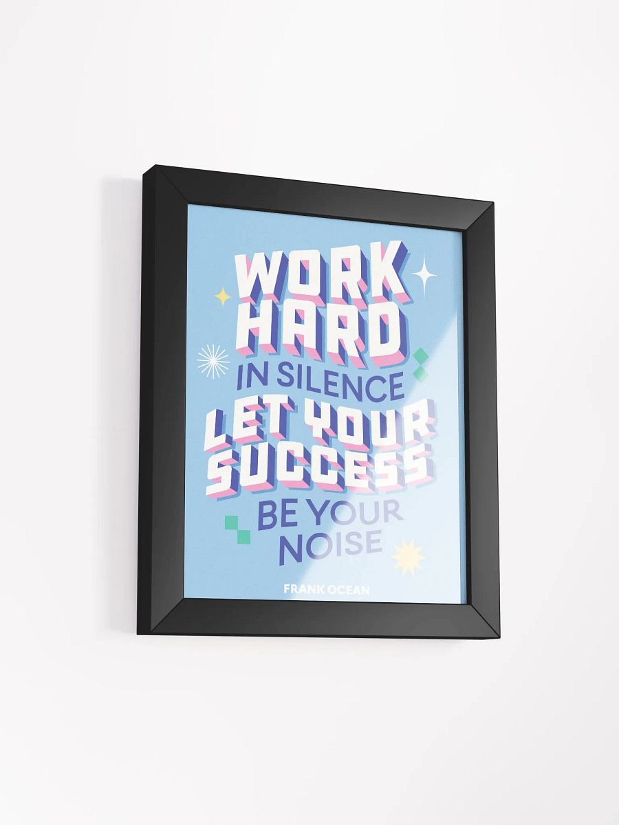Work Hard Framed Wall Poster product image (23)