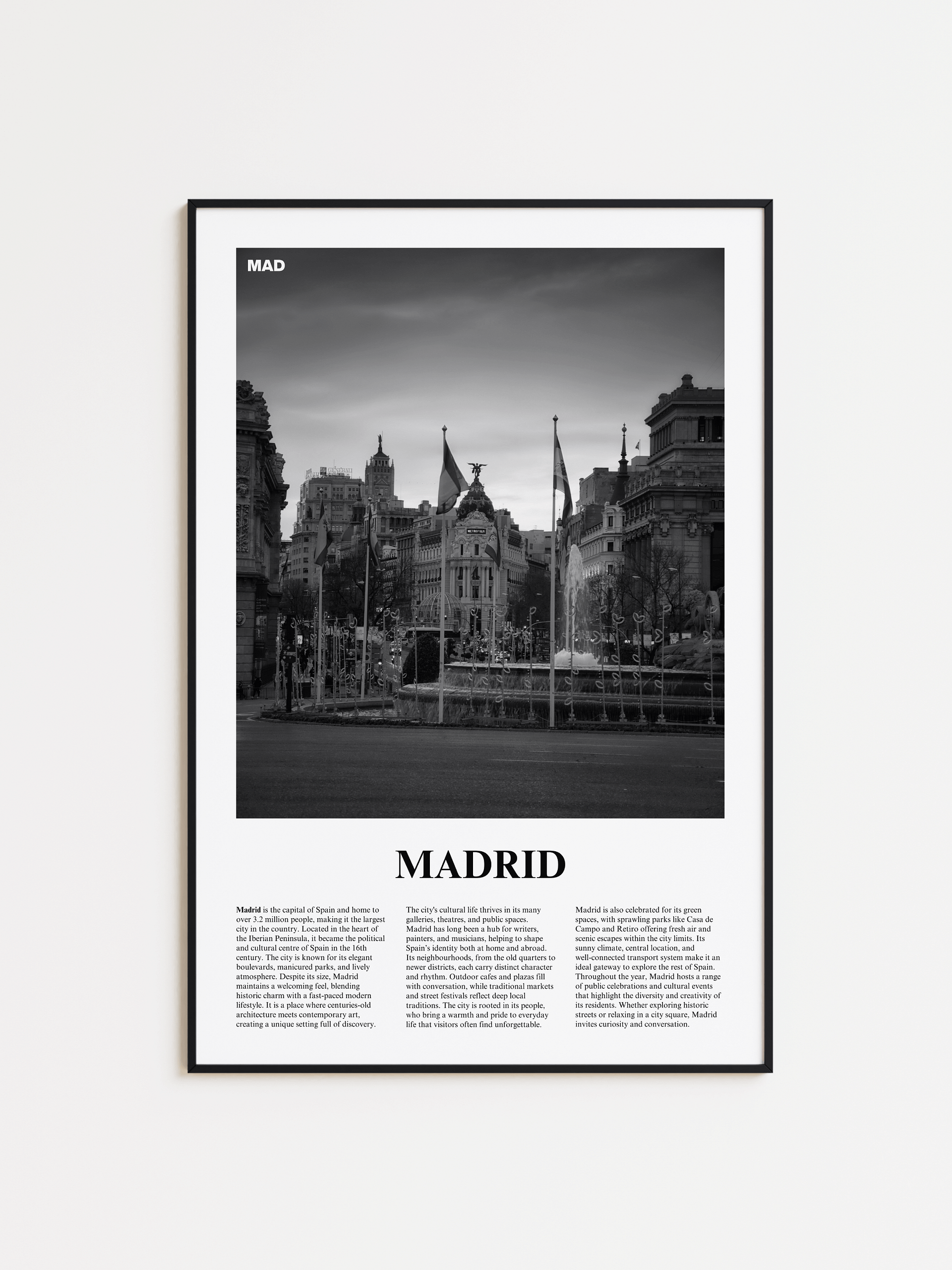 Madrid 03 Newspaper Poster product image (1)