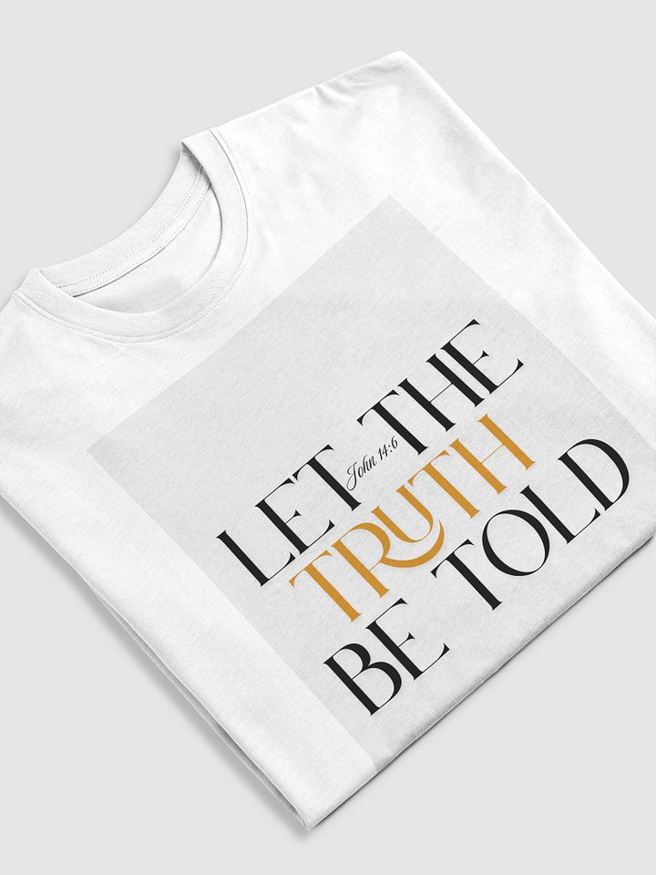 GOLD TRUTH TEE- WHITE product image (1)