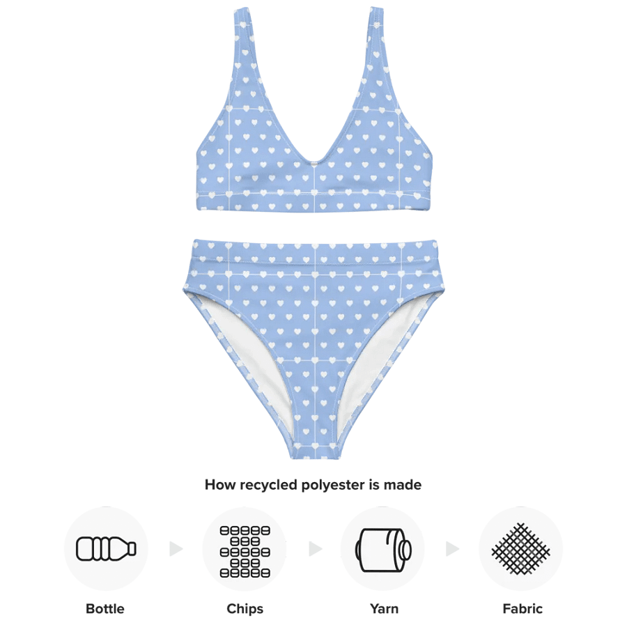 Pastel Heart Seamless Pattern High Waisted Bikini - V4 product image (4)