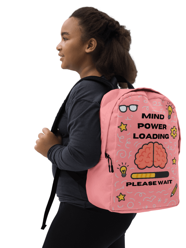 Mind Power Loading… Please Wait Backpack (Tropical Pink) product image (1)