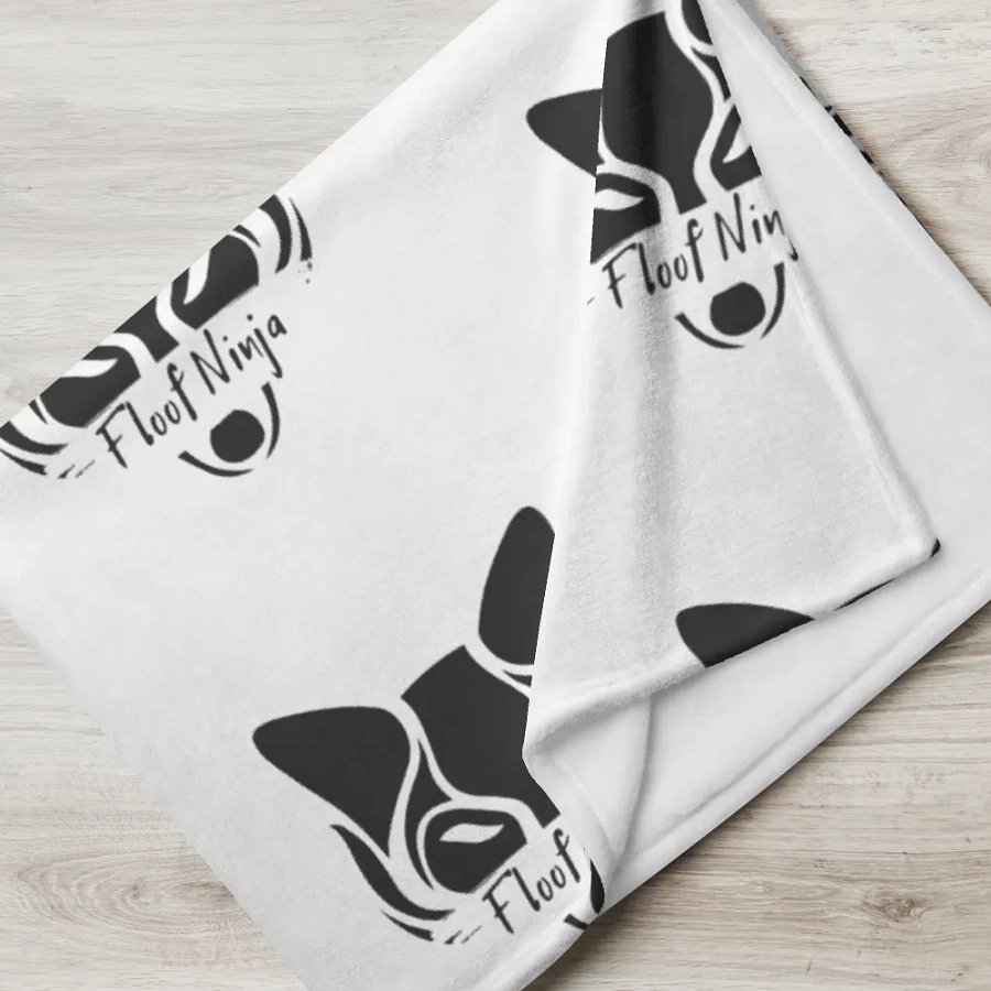 Floof Ninja Throw Blanket - 50″ × 60″ (127 × 153 cm) product image (5)
