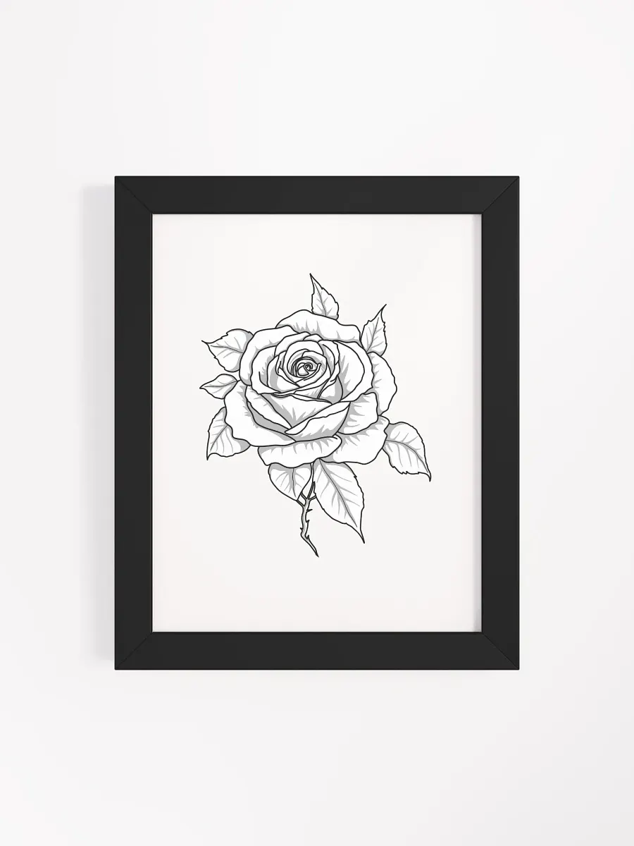 Timeless Rose - Original Botanical Print product image (4)