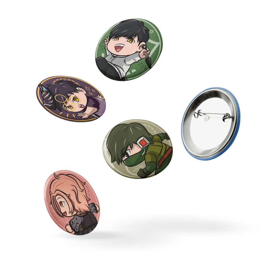 Nanaten & Friends Pin Button Set product image (9)